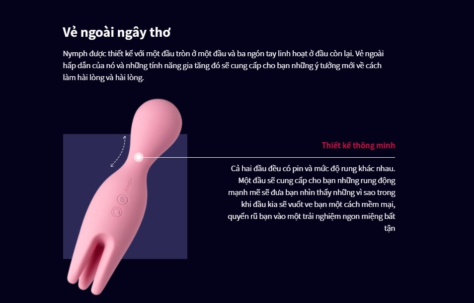 Sextoy Svakom Nyhm Kích thích Vú và Âm Vật