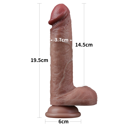 Dương vật Nature Cock siêu mềm 2 lớp 7.5 inch