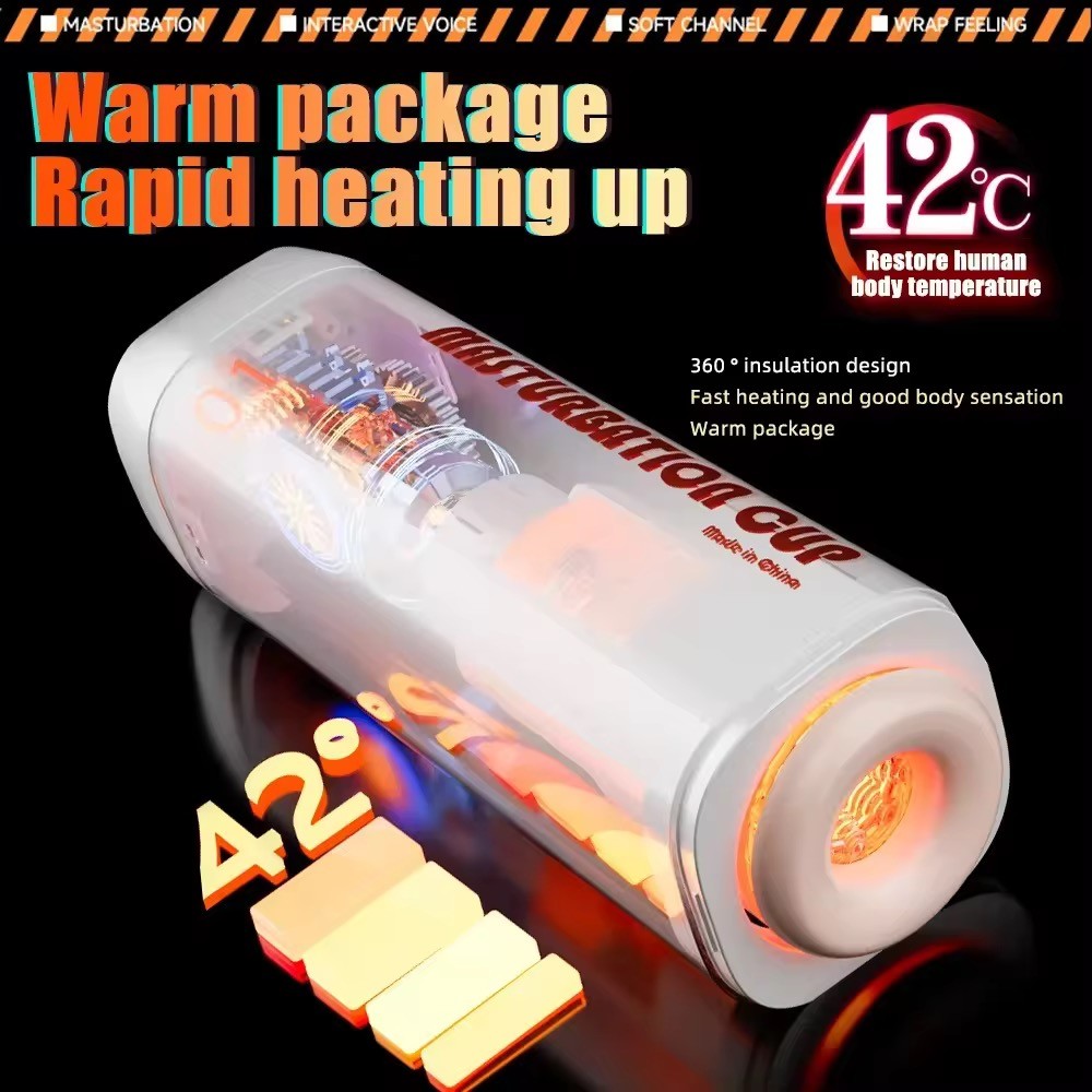 Cốc Thủ Dâm Nguỵ Trang Rung Hút Ấm Nóng - AD258