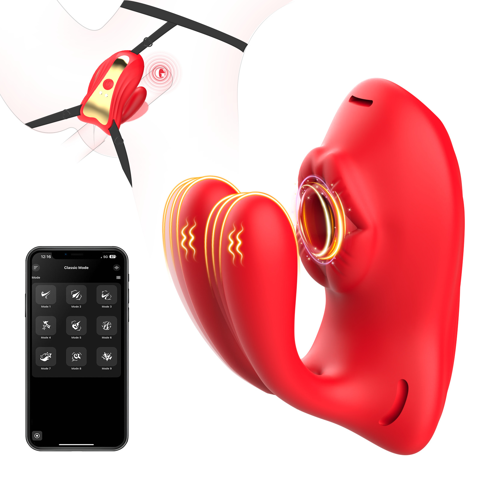 Đồ Chơi Vừa Quan Hệ Cho Nữ Có Dây Đeo Rung Hút