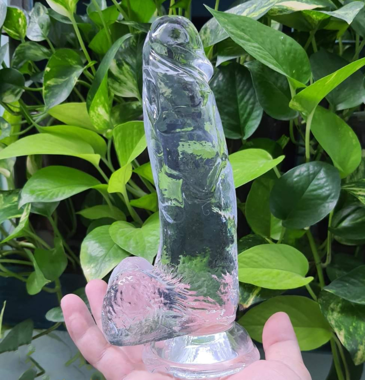 Dương Vật Hít Tường Trong Suốt Cỡ To 4.5x21cm