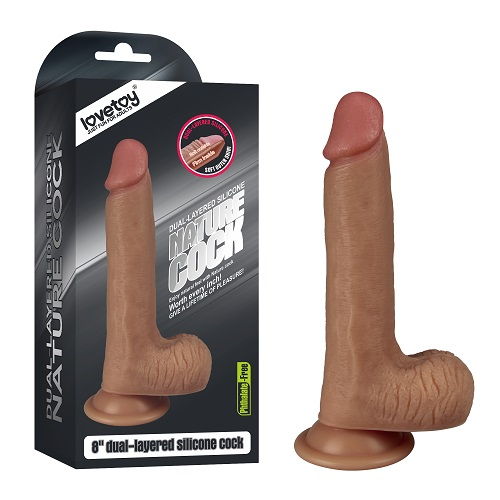 Dương vật giả không gân natural lovetoy 8 inch - DV185