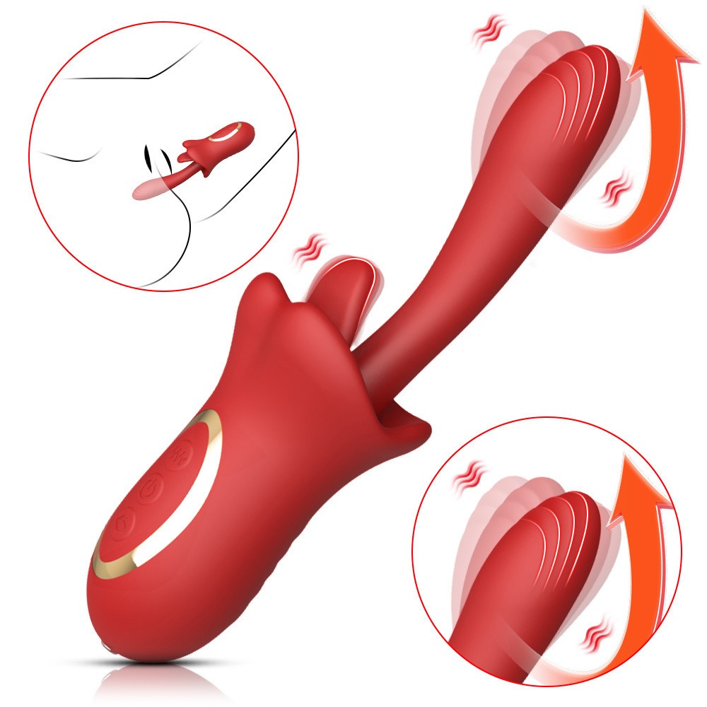 Đồ Người Lớn Rung Ngoáy Kết Hợp Lưỡi Liếm 3 in 1 - MX101