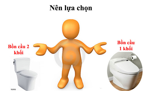 Tiêu chí so sánh giúp bạn lựa chọn giữa bồn cầu 1 khối và 2 khối