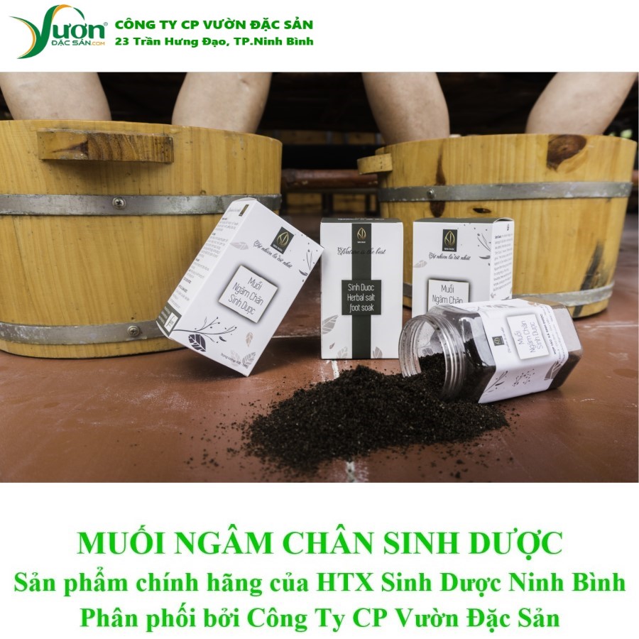 Combo 02 Muối ngâm chân Sinh Dược 550gr - NPP Vườn Đặc Sản