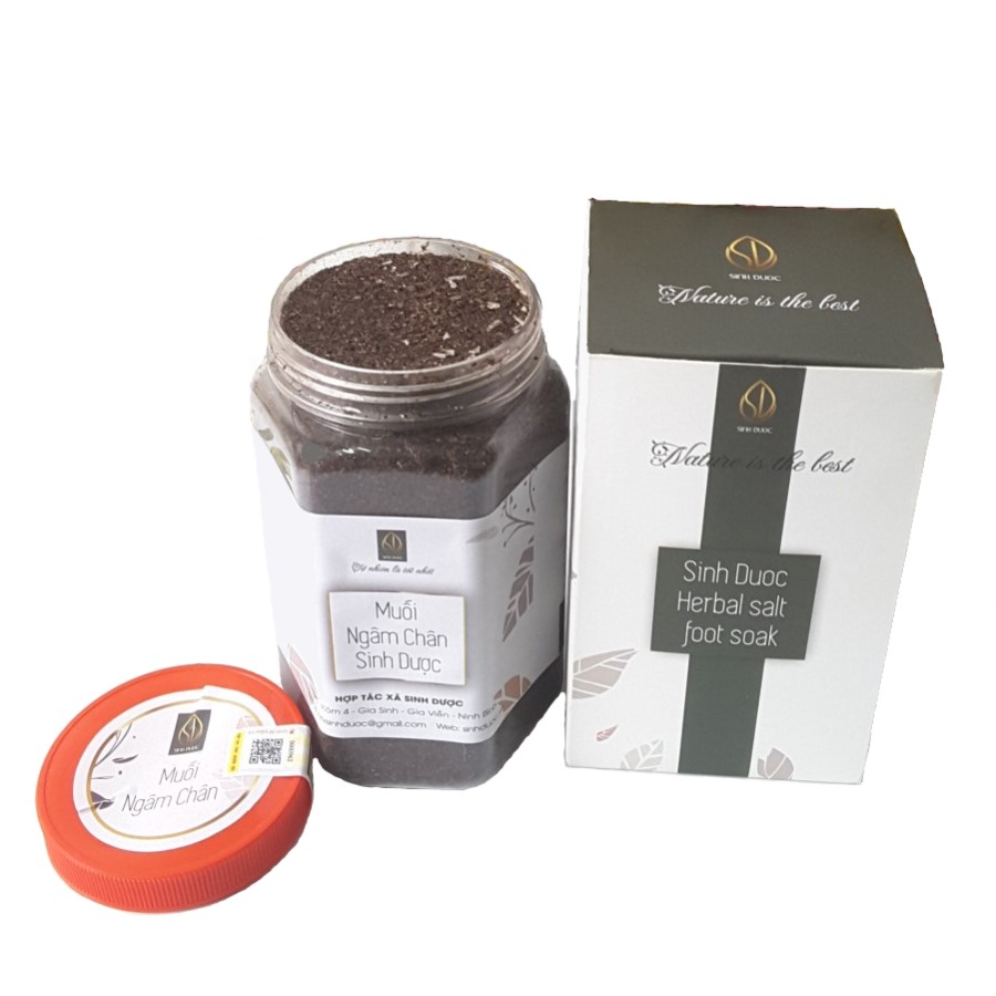 Combo 03 Muối ngâm chân Sinh Dược (550gr/Hộp) - Trị đau nhức xương cơ khớp
