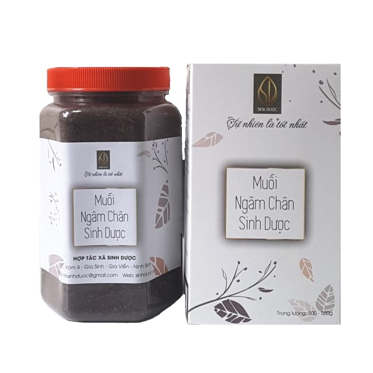 Combo 03 Muối ngâm chân Sinh Dược (550gr/Hộp) - Trị đau nhức xương cơ khớp