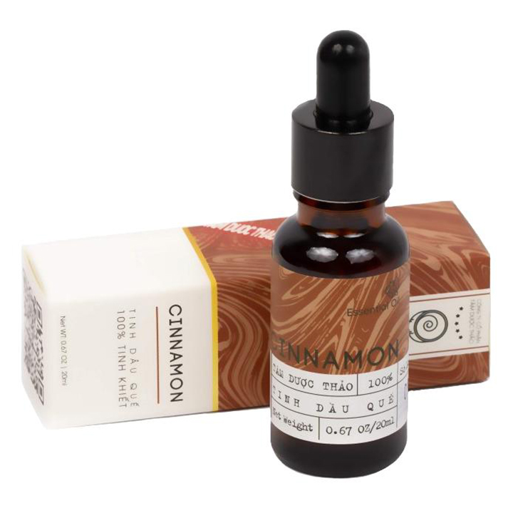 Tinh dầu quế nguyên chất Tâm Dược Thảo 20 ml- Tinh dầu quế hoàn toàn từ thiên nhiên