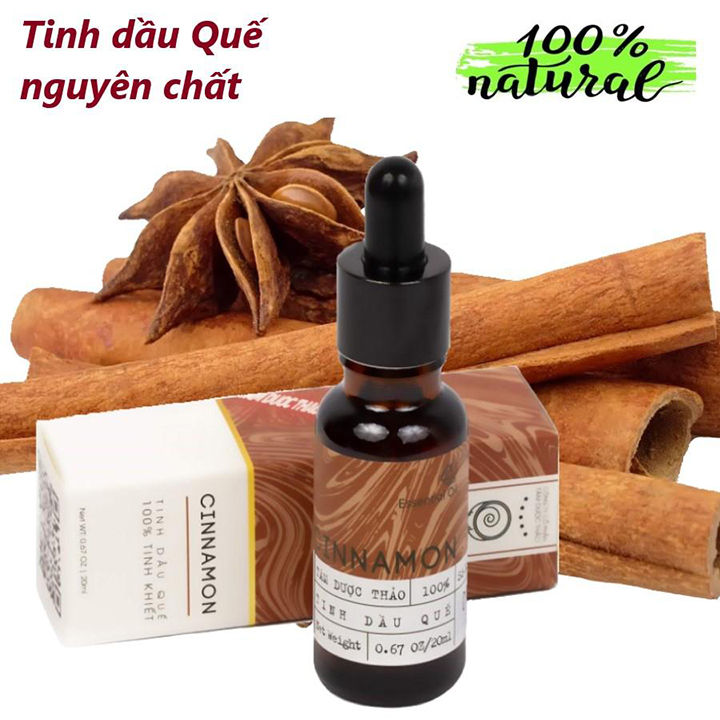 Tinh dầu quế nguyên chất Tâm Dược Thảo 20 ml- Tinh dầu quế hoàn toàn từ thiên nhiên