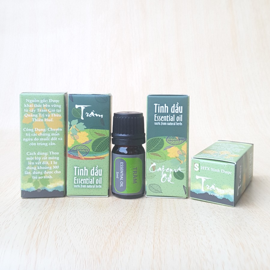 Combo 03 Lọ Tinh dầu tràm Sinh Dược 5ml (Dầu tràm gió)