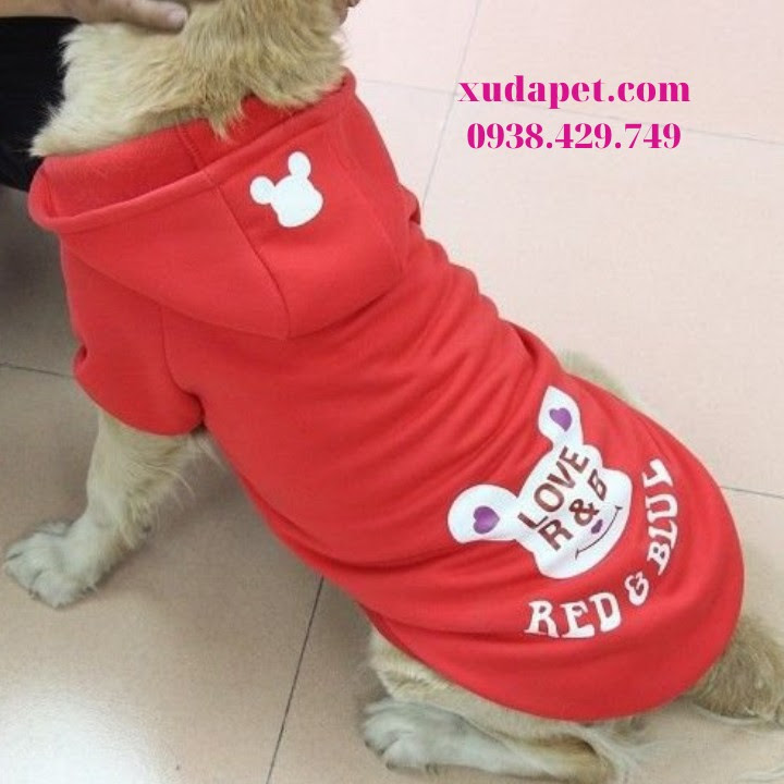 Áo Hoodie Cho Chó Lớn Red And Bull