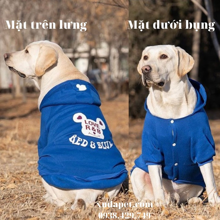 Áo Hoodie Cho Chó Lớn Red And Bull 