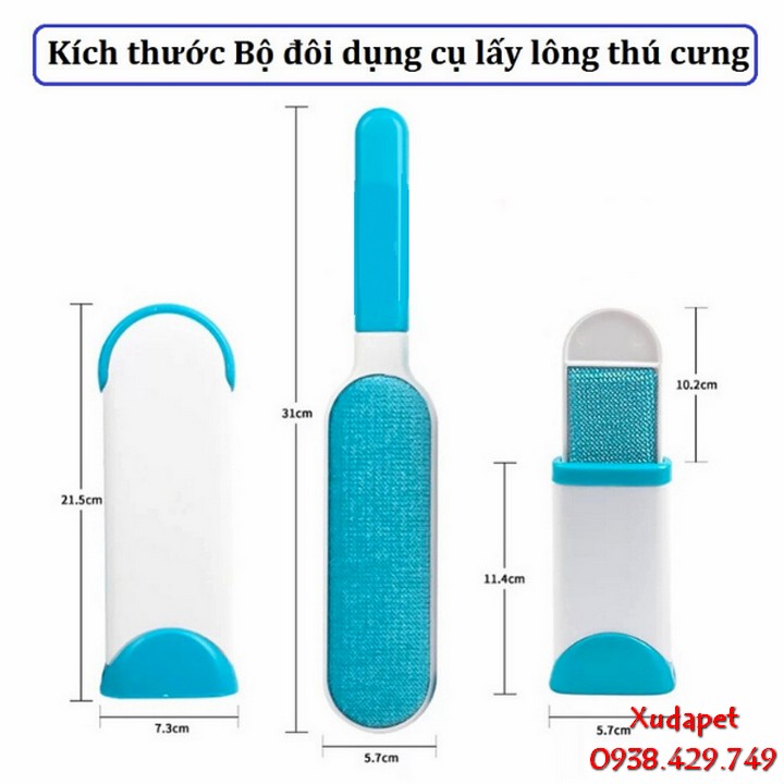 Bộ Dụng Cụ Lấy Lông Chó Mèo 