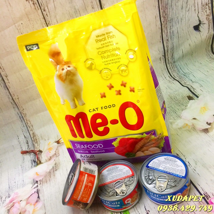 COMBO THỨC ĂN MEO CHO MÈO TRÊN 1 TUỔI 1.2KG VÀ 3 HỘP PATE NHẬT BẢN CHO MÈO NHIỀU VỊ