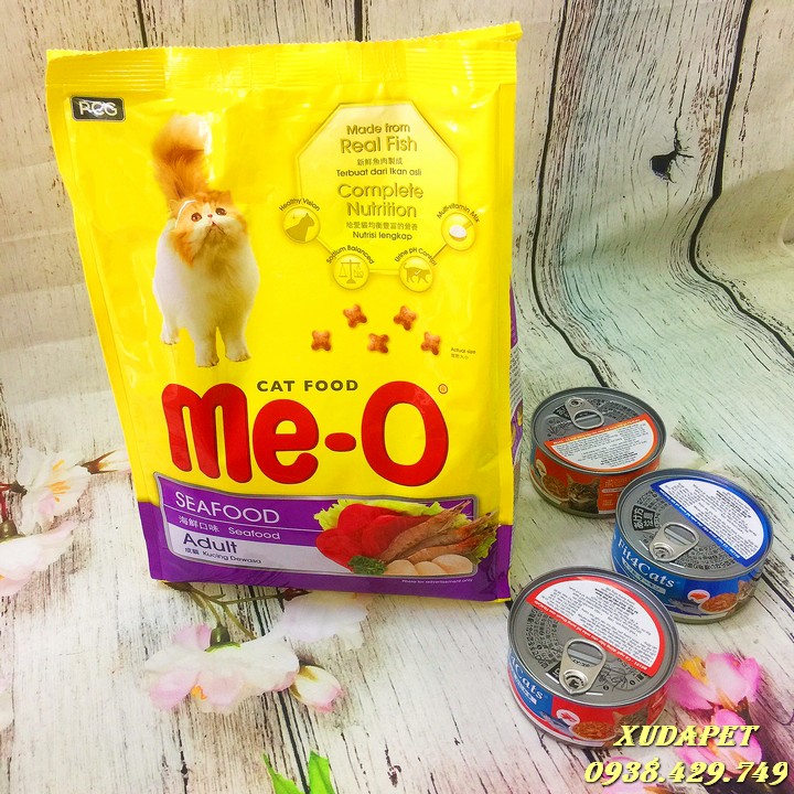 COMBO THỨC ĂN MEO CHO MÈO TRÊN 1 TUỔI 1.2KG VÀ 3 HỘP PATE NHẬT BẢN CHO MÈO NHIỀU VỊ