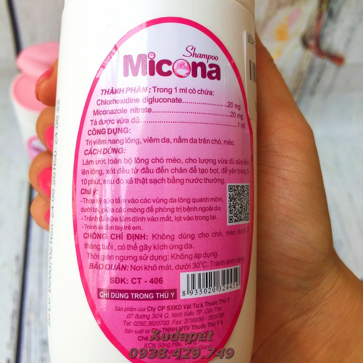 Sữa Tắm Trị Viêm Da Micona