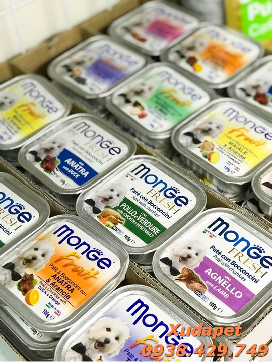 PATE CHO CHÓ THƯƠNG HIỆU Ý MONGE