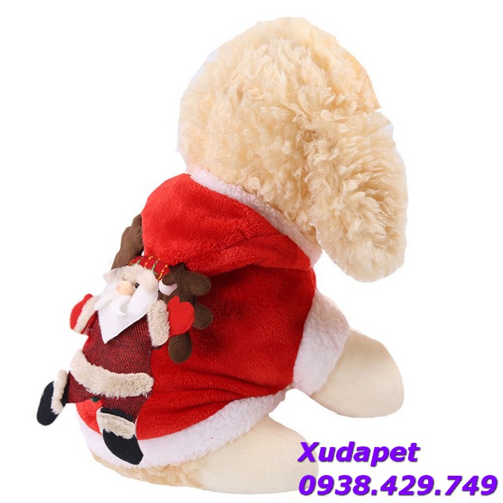  Áo Ông Già Noel Vui Vẻ Cho Mèo Chó