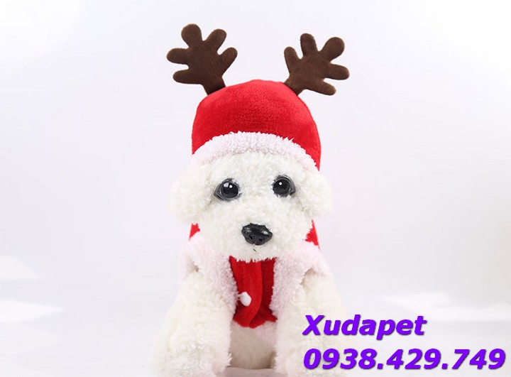  Áo Ông Già Noel Vui Vẻ Cho Mèo Chó