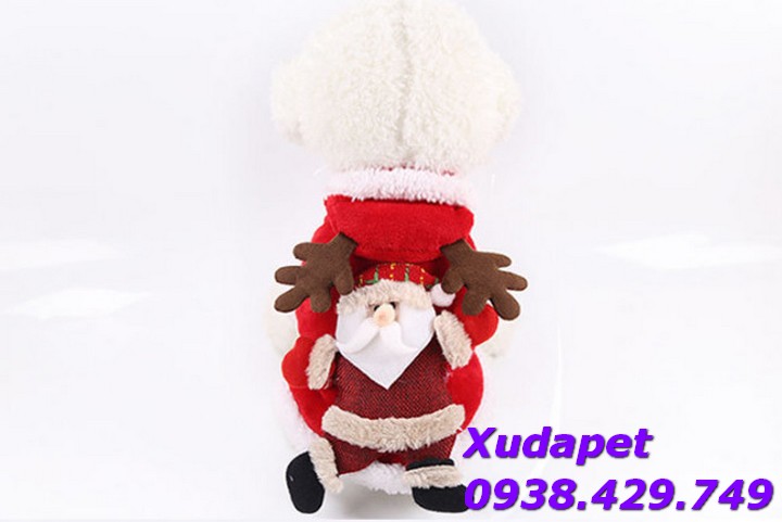  Áo Ông Già Noel Vui Vẻ Cho Mèo Chó