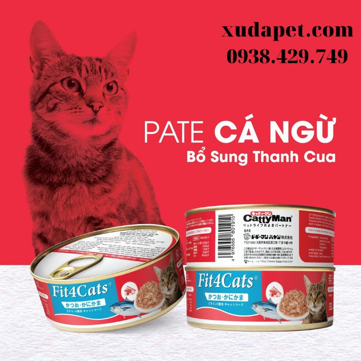  PATE CHO MÈO TỪ NHẬT BẢN VỊ CÁ NGỪ VÀ THANH CUA