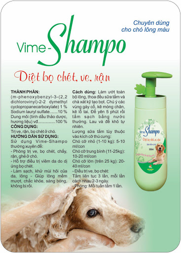 Sữa Tắm Vime Shampo Dành Cho Chó Lông Màu