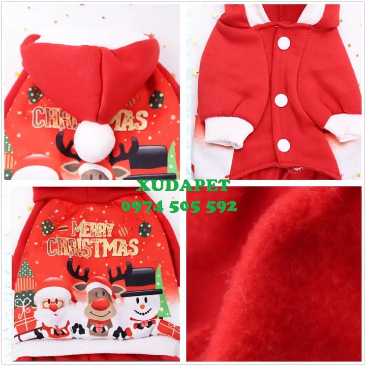 Áo hình chibi mừng Giáng Sinh an lành Xudapet
