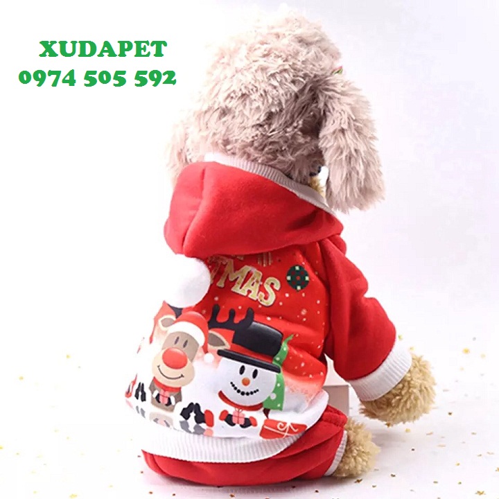 Áo hình chibi mừng Giáng Sinh an lành Xudapet