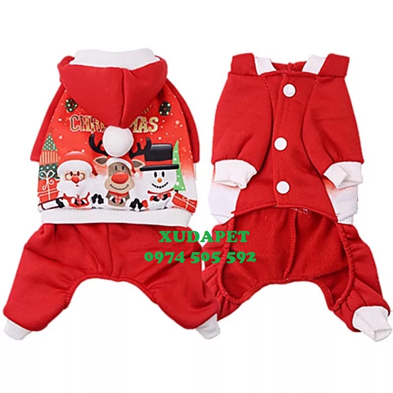 Áo hình chibi mừng Giáng Sinh an lành Xudapet