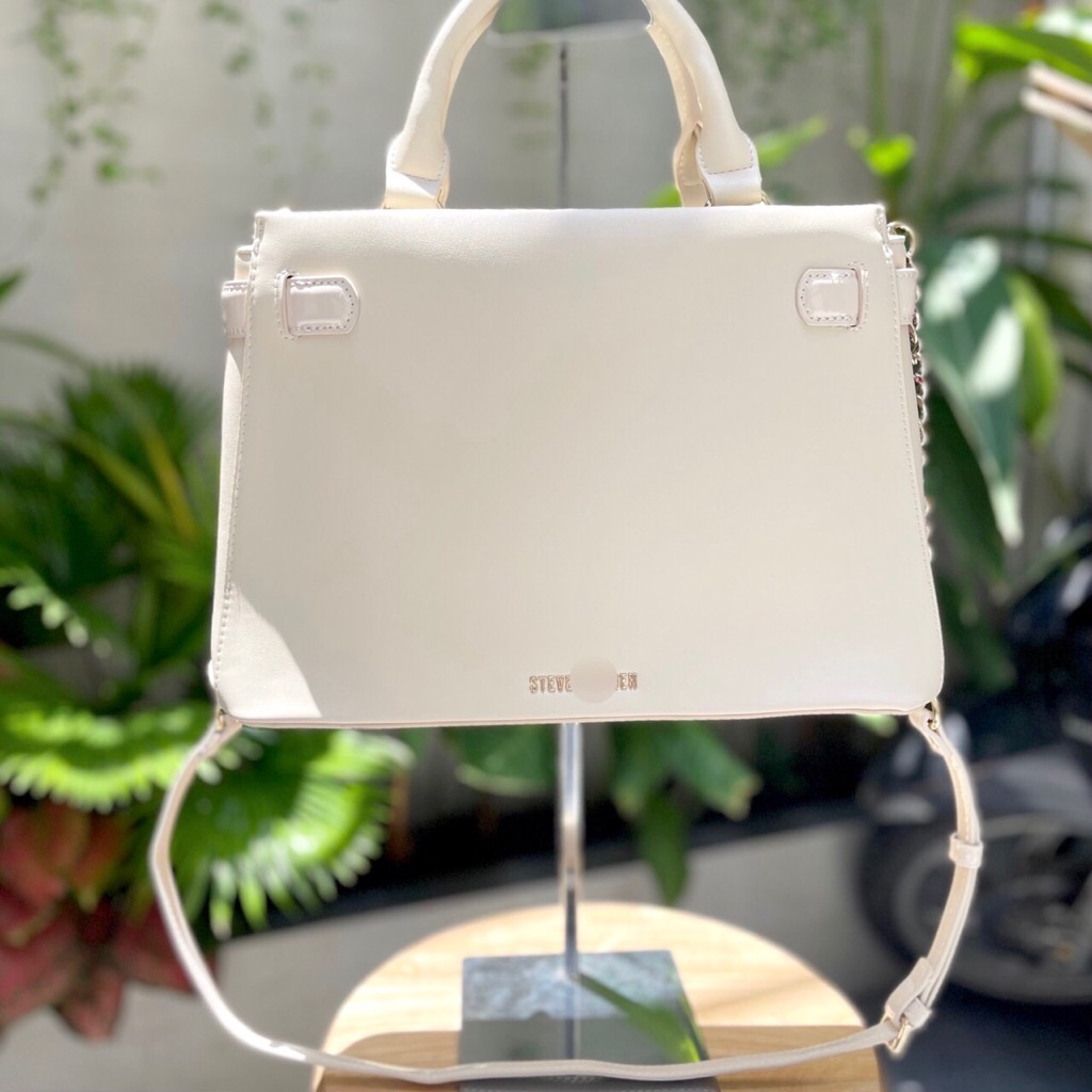 TÚI Xách nữ STEVE MADDEN ROXANNE SATCHEL kem