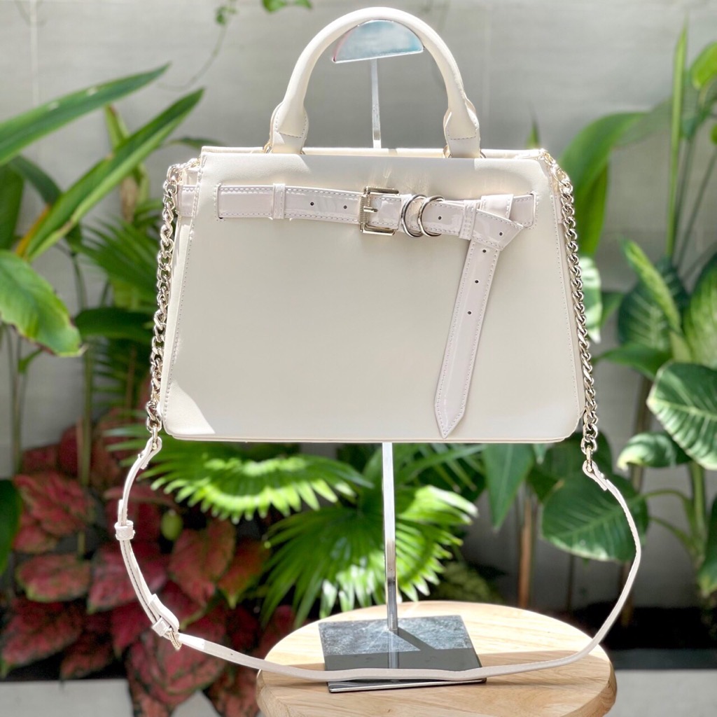TÚI Xách nữ STEVE MADDEN ROXANNE SATCHEL kem