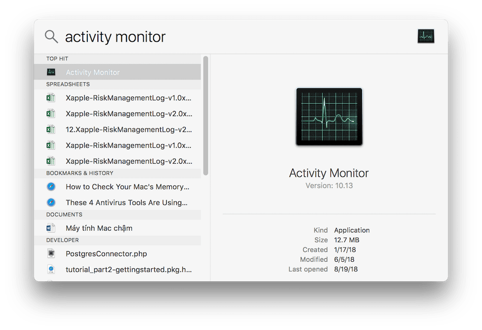 Activity Monitor là phần mềm như thế nào?