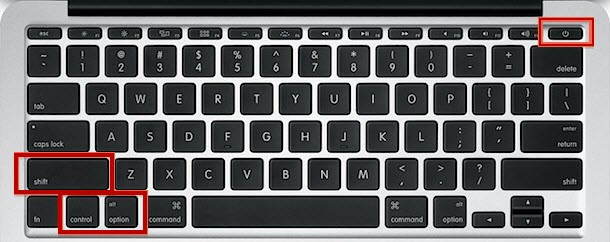 Khắc phục lỗi shutdown bằng tổ hợp phím Spacebar + Command