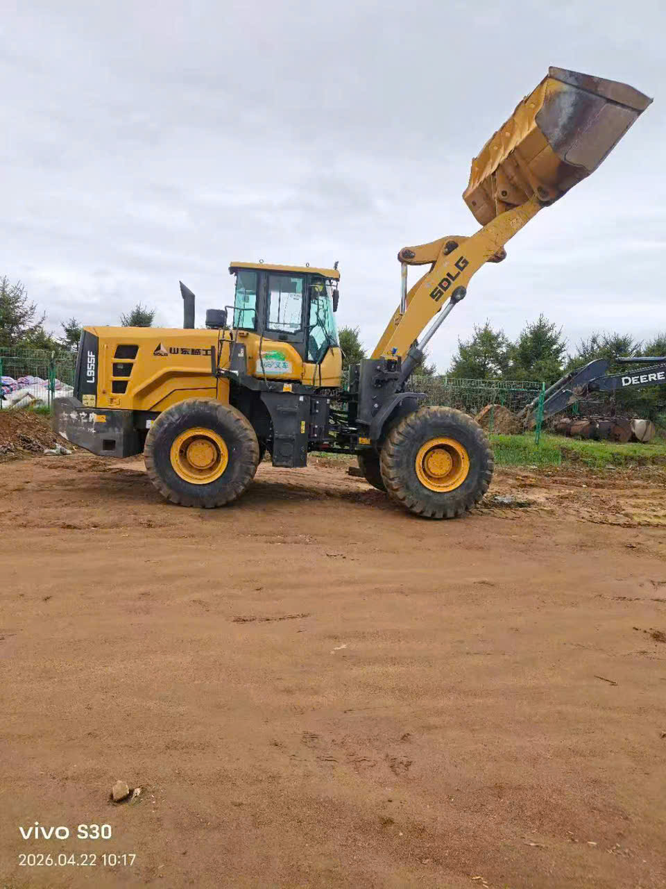 máy xúc lật cũ cần dài sdlg l955f gầu to đời 2020