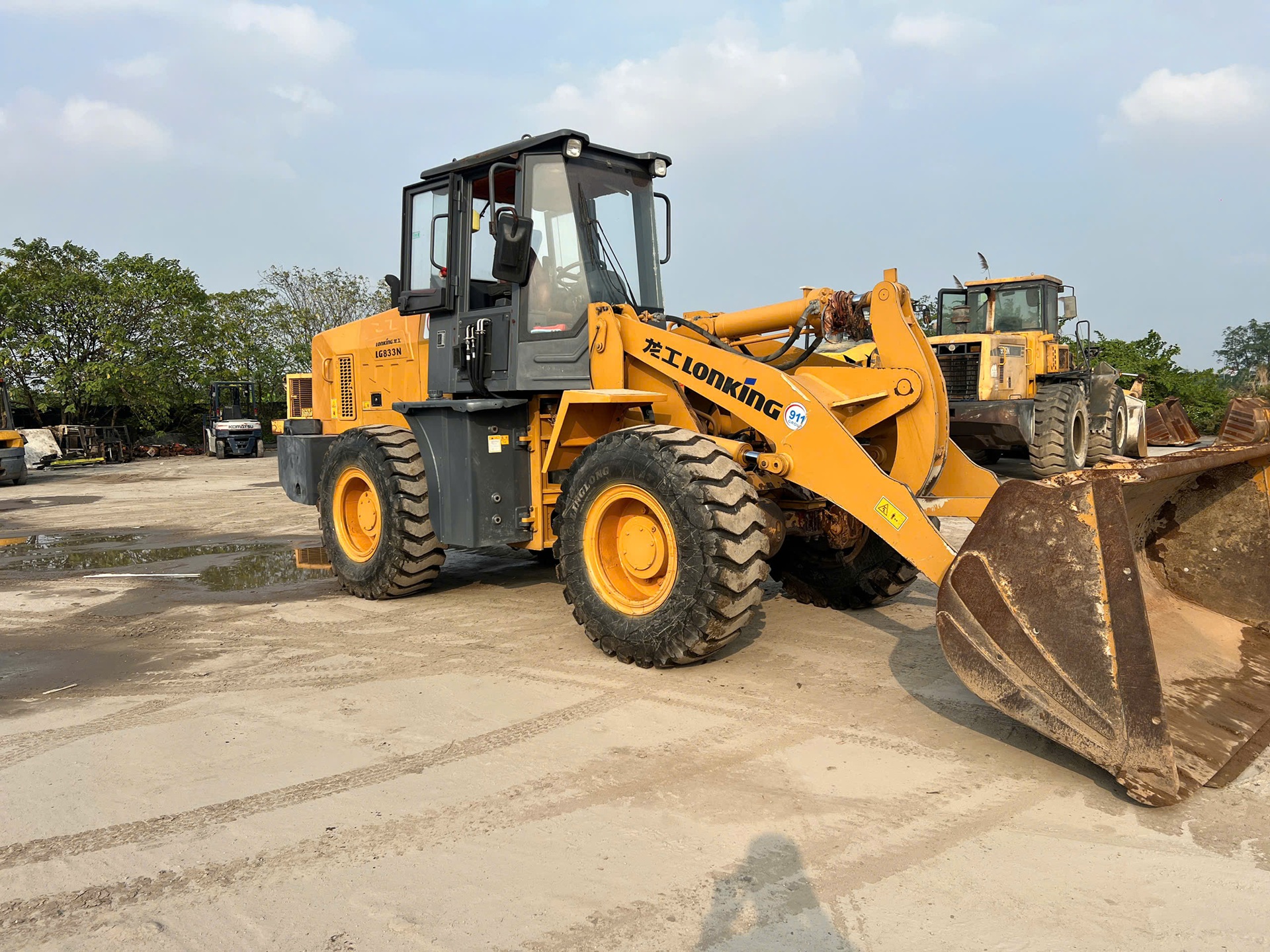 gầu xúc bản dày 2.2m3 máy xúc lật cũ lonking