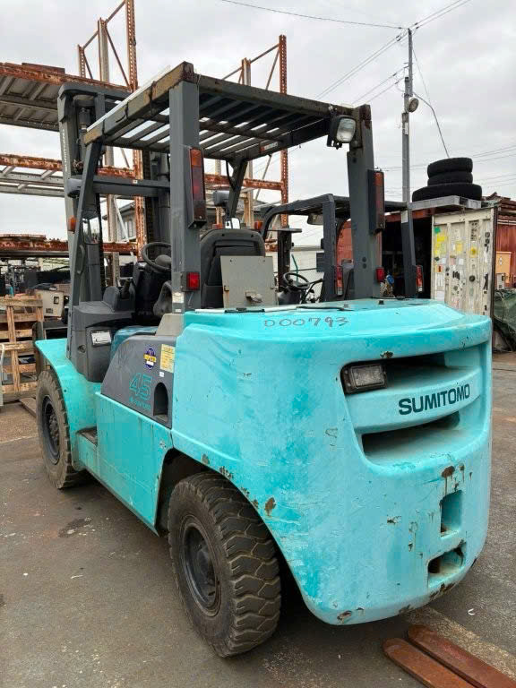 xe nâng dầu sumitomo 4.5 tấn 21-fd45pbxi cũ bãi nhật