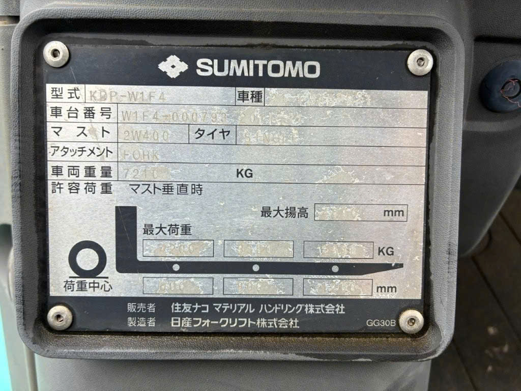 tem nhôm thông số xe nâng sumitomo 4.5 tấn 000793