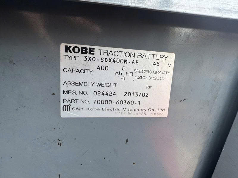 bình ắc quy kobe xe nâng điện nichiyu 1 tấn