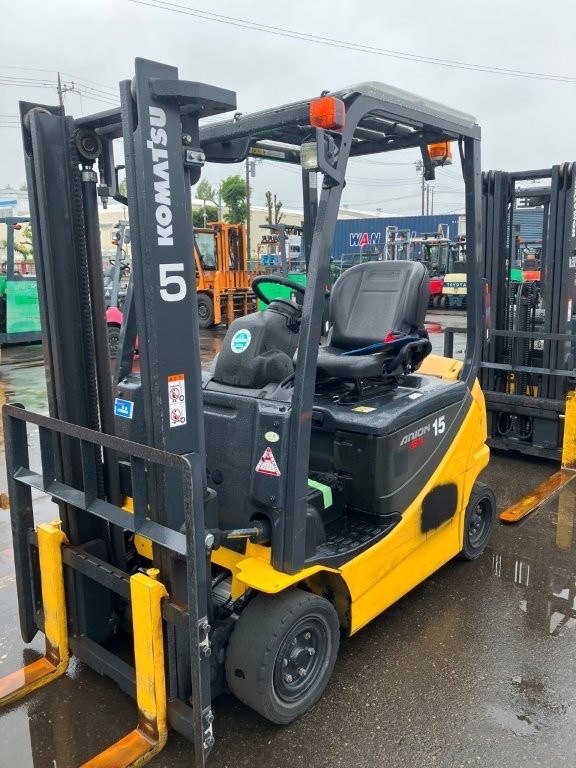 khung nâng 3m xe nâng điện cũ nhật bãi komatsu fb15