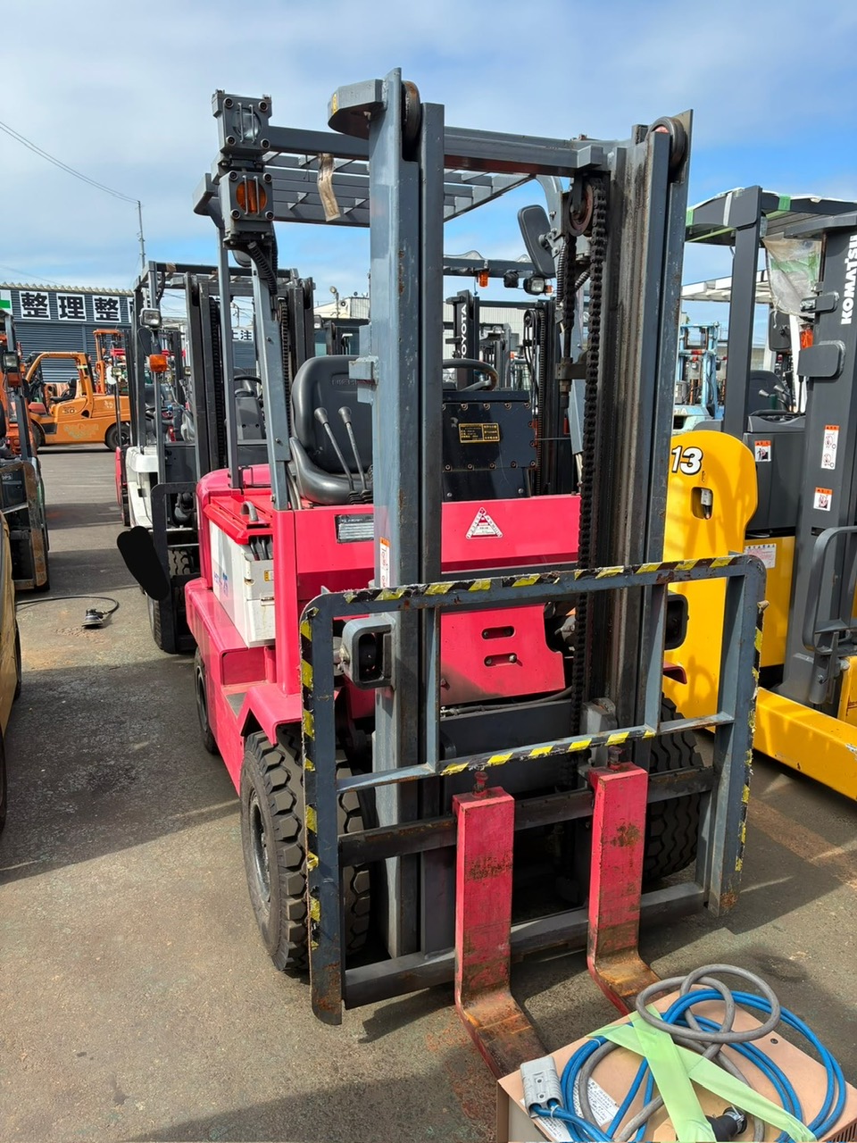 tháp nâng 2 tầng 3m xe nâng điện nyk 2.5 tấn