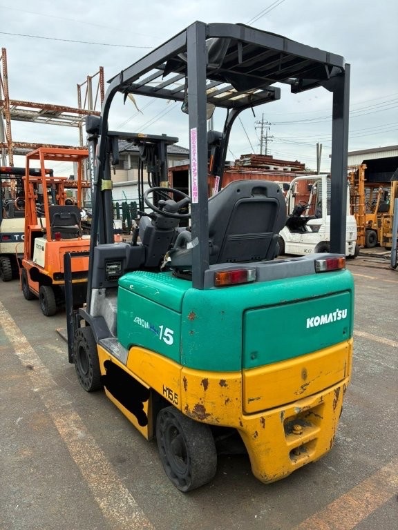 xe nâng điện ngồi lái 1.5 tấn komatsu fb15ex-11 cũ nhật bãi