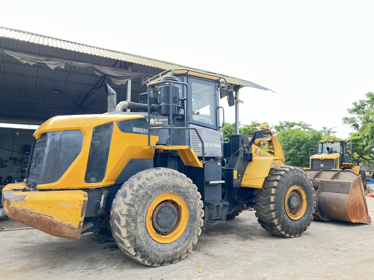Bán Máy Xúc Lật Cũ Liugong CLG855H Gầu 3,7 m3 sản xuất năm 2018 Giá cực tốt