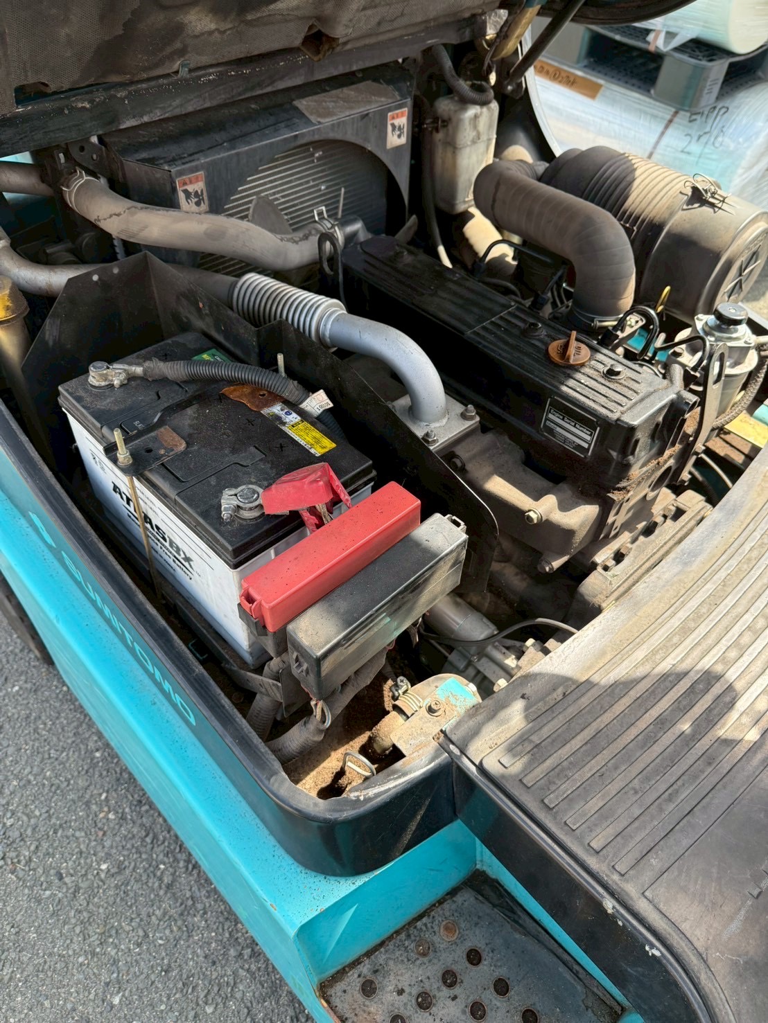 Xe nâng dầu 2,5 tấn SUMITOMO 11FD25PAXI98D số tự động gật gù lốp kép