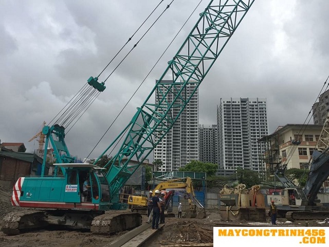 Cho thuê cẩu bánh xích 65 tấn giá rẻ nhất. Liên hệ 0989459456
