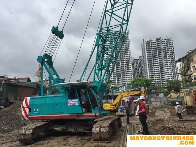Cho thuê cẩu bánh xích 65 tấn giá rẻ nhất. Liên hệ 0989459456