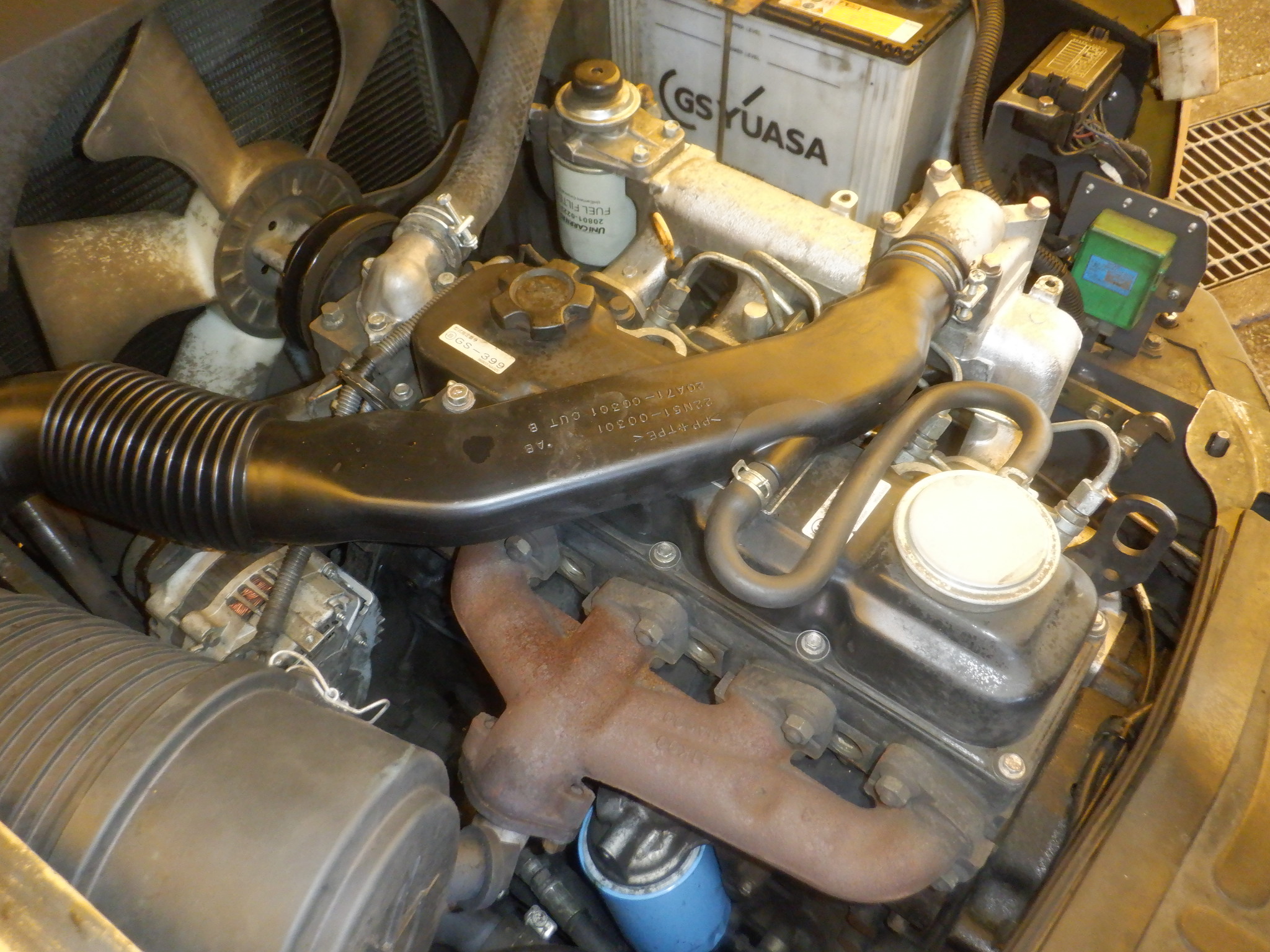 Xe nâng 3,5 tấn TCM FD35T số tự động đời 2012, động cơ QD32