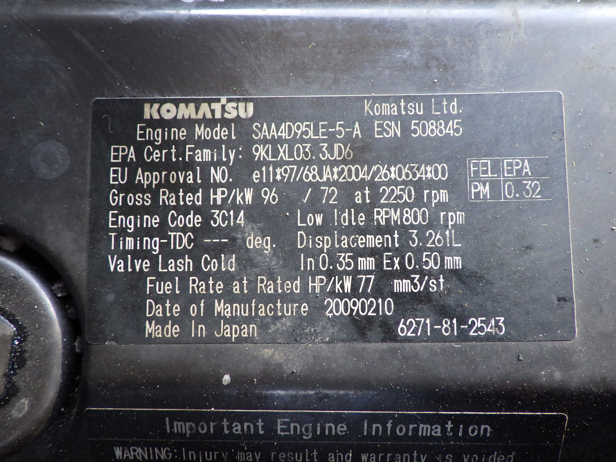 Xe nâng dầu 7 tấn Komatsu FD70-10 số tự động tháp 4m gật gù Nhập Nhật