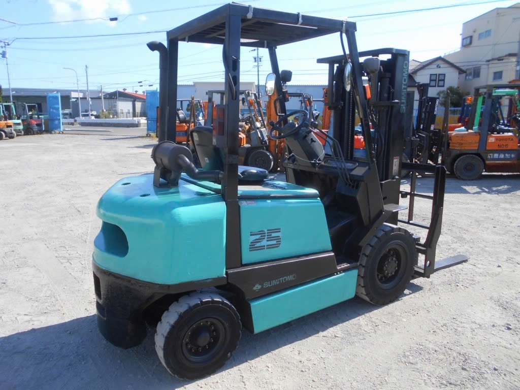 Xe nâng dầu 2,5 tấn SUMITOMO 11-FD25PVIIXA số tự động, gật gù cực đẹp nhập Nhật