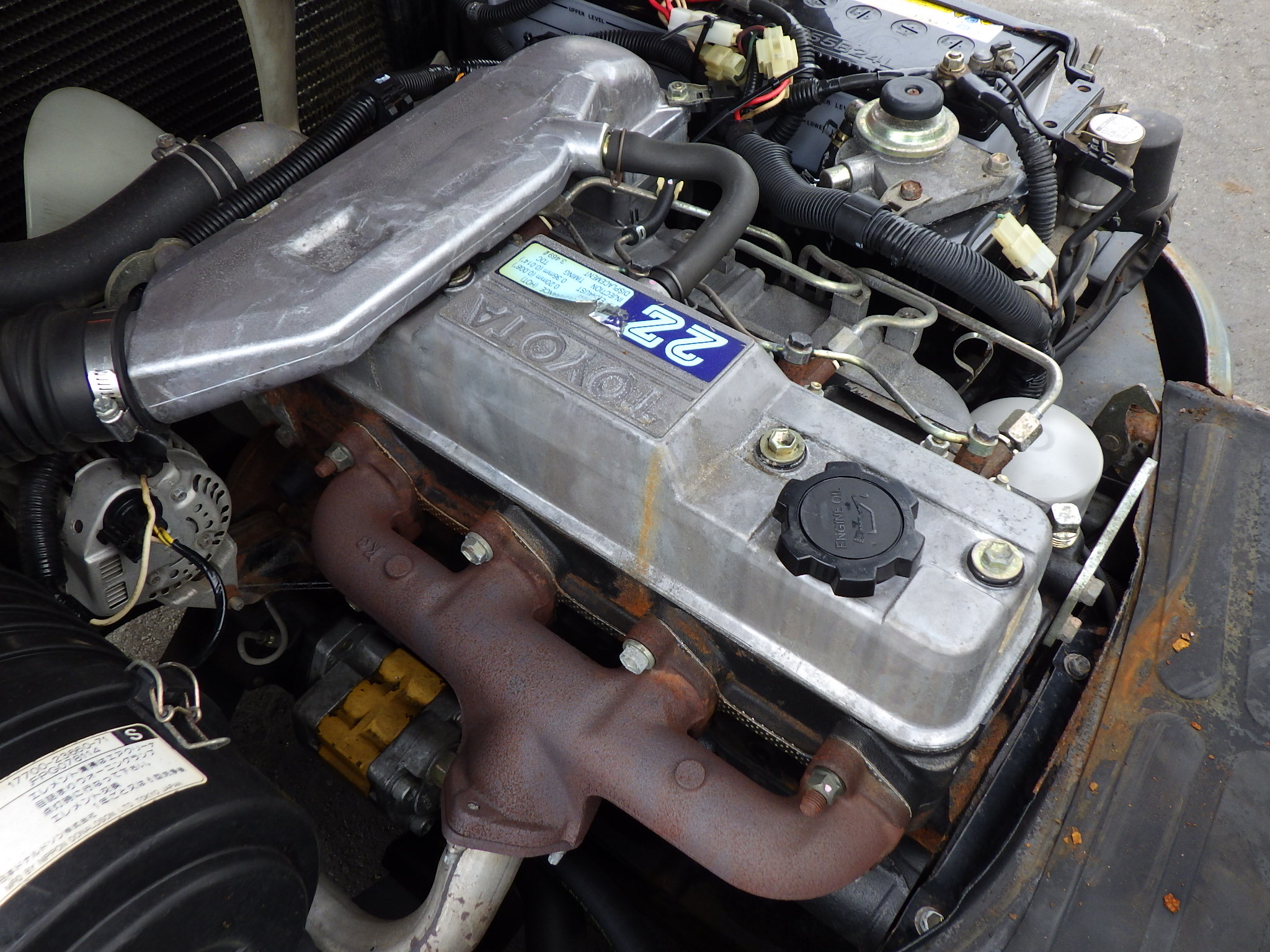 Xe nâng dầu 2,5 tấn TOYOTA 6FD25 tháp nâng cao 5m, lốp kép