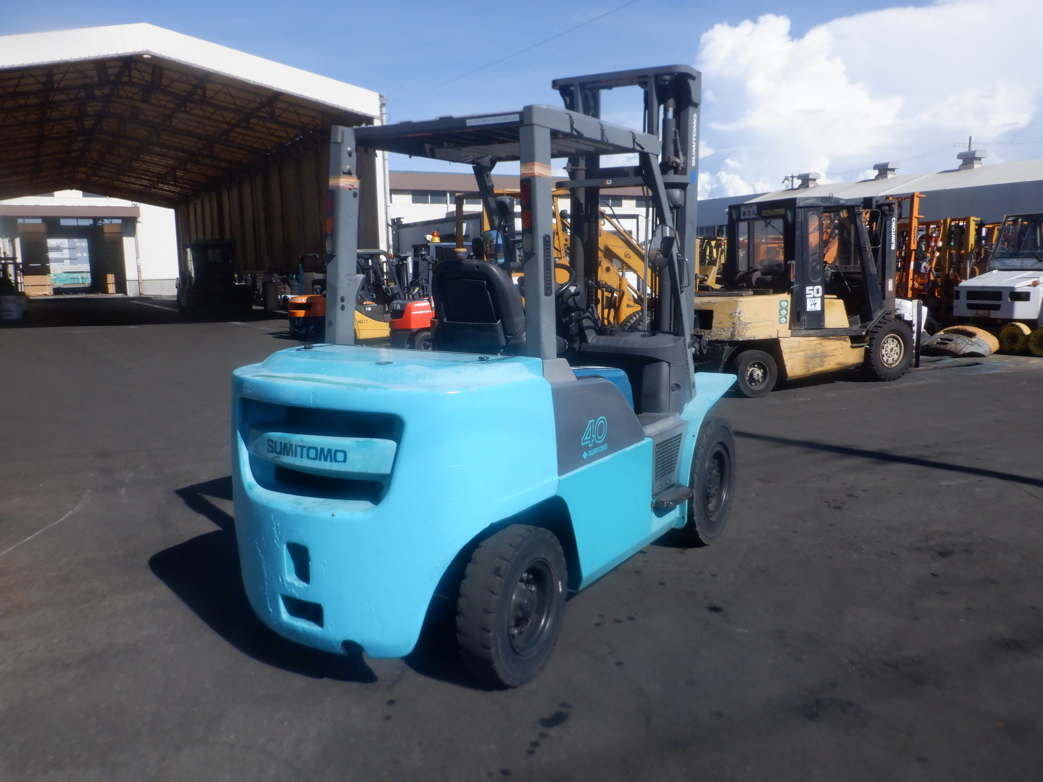 Xe Nâng 4 Tấn Sumitomo Dịch Giá Tháp Cao 4m, Đời 2012 Nhập Nhật